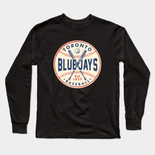 Vintage Toronto Blue Jays 2 by Buck Tee Long Sleeve T-Shirt